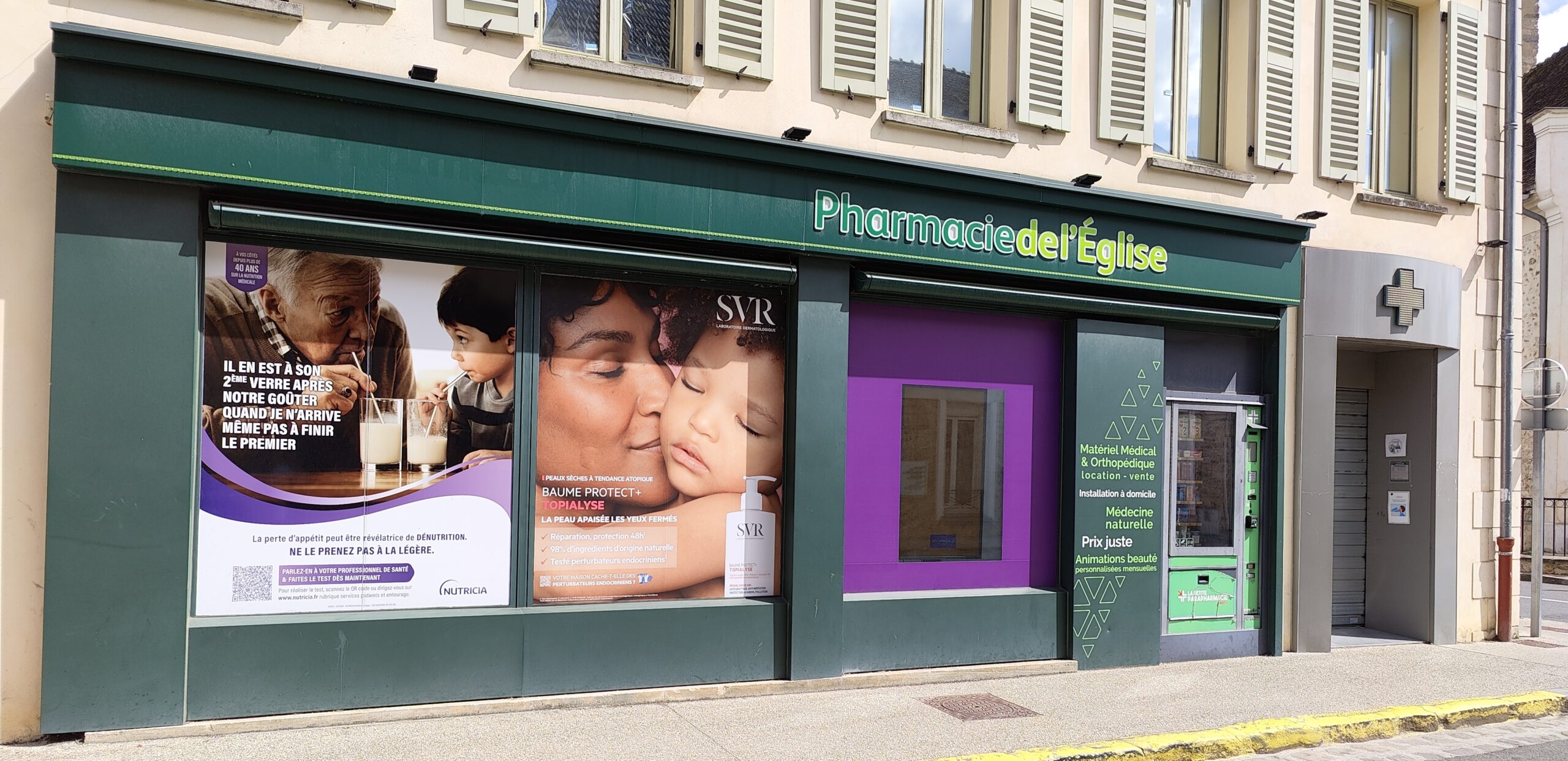 Façade de la Pharmacie de Lieusaint-Église - Réseau Nextypharm